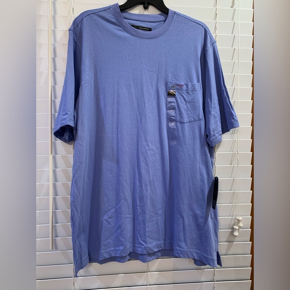 Greg Norman Lux Tee Blue Men’s Large